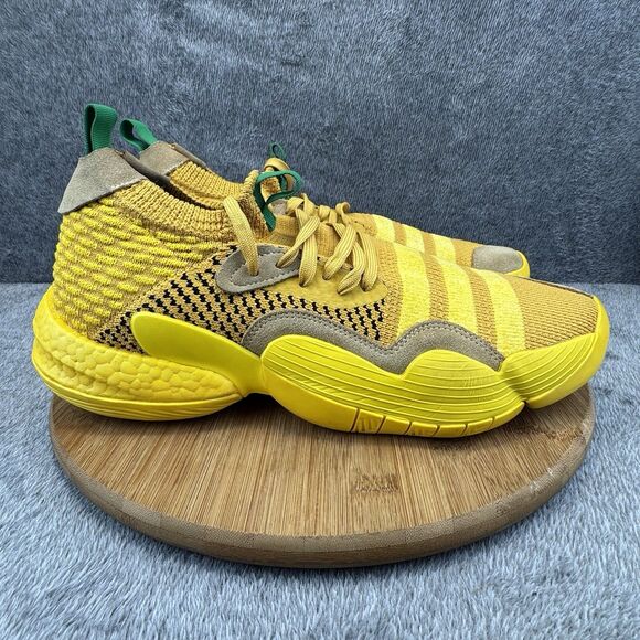 Adidas Trae Young 2 Shoes Mens Size 12 Hazy Yellow Basketball Sneakers Hawks NBA - Picture 1 of 10